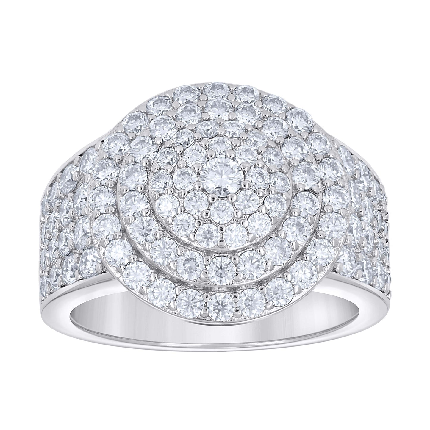 925 Sterling Silver Moissanite Ring S9