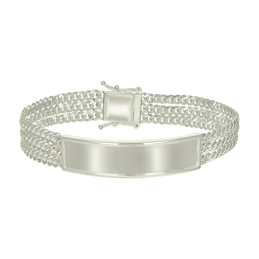 925 Sterling Silver Id Bracelet 8"