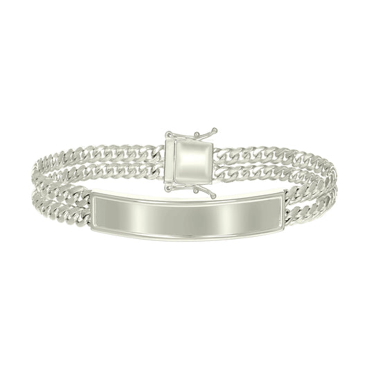 925 Sterling Silver Id Bracelet 8"