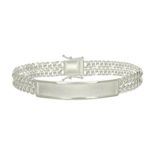 925 Sterling Silver Id Bracelet 8"