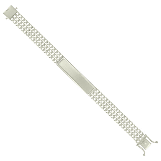 925 Sterling Silver Id Bracelet 8"