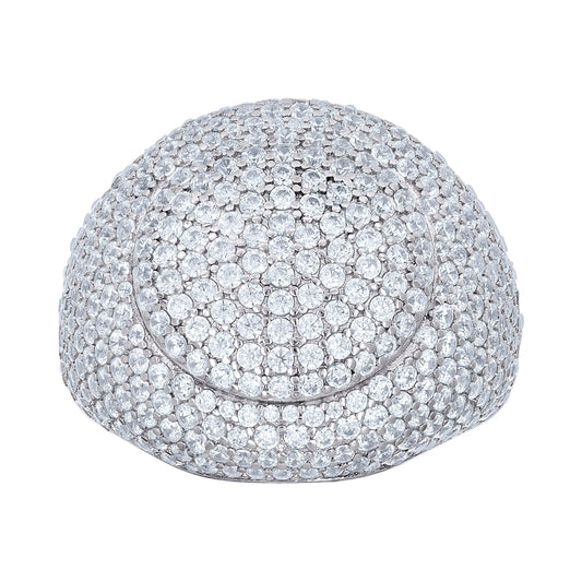 925 Sterling Silver Cz Ring S10