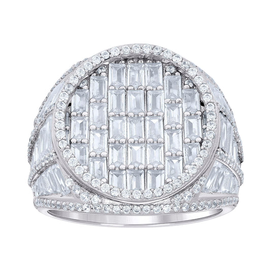 925 Sterling Silver Cz Ring S10