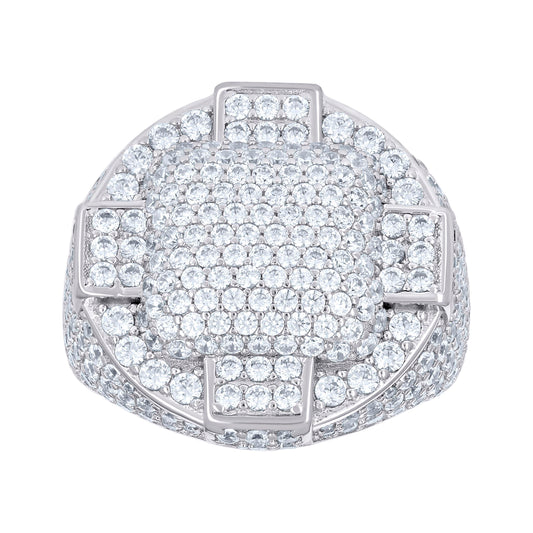 925 Sterling Silver Cz Ring S10
