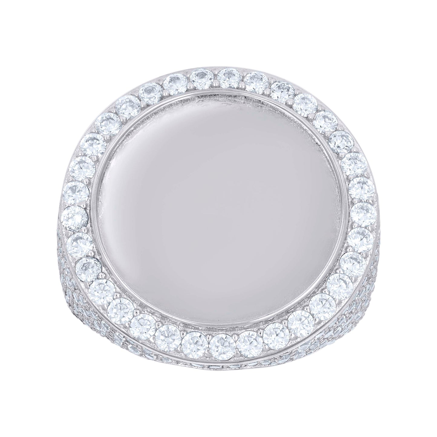 925 Sterling Silver Cz Ring S10