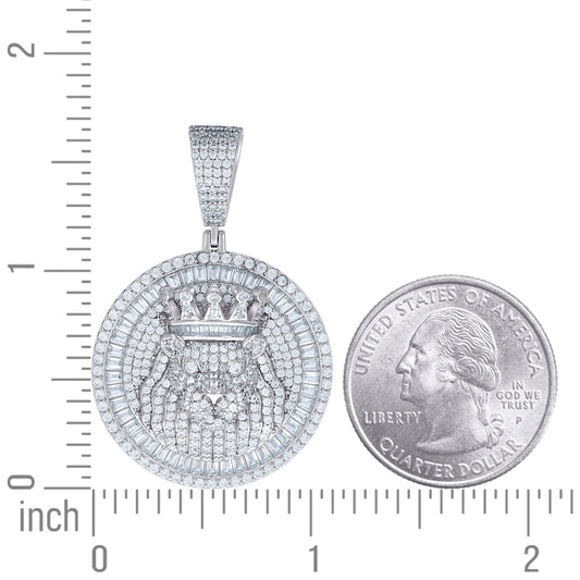 925 Sterling Silver Cz Pendant