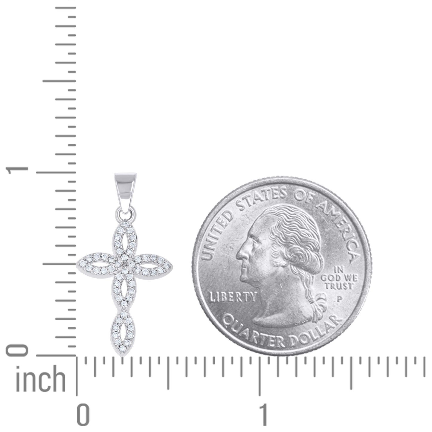 925 Sterling Silver Cz Pendant