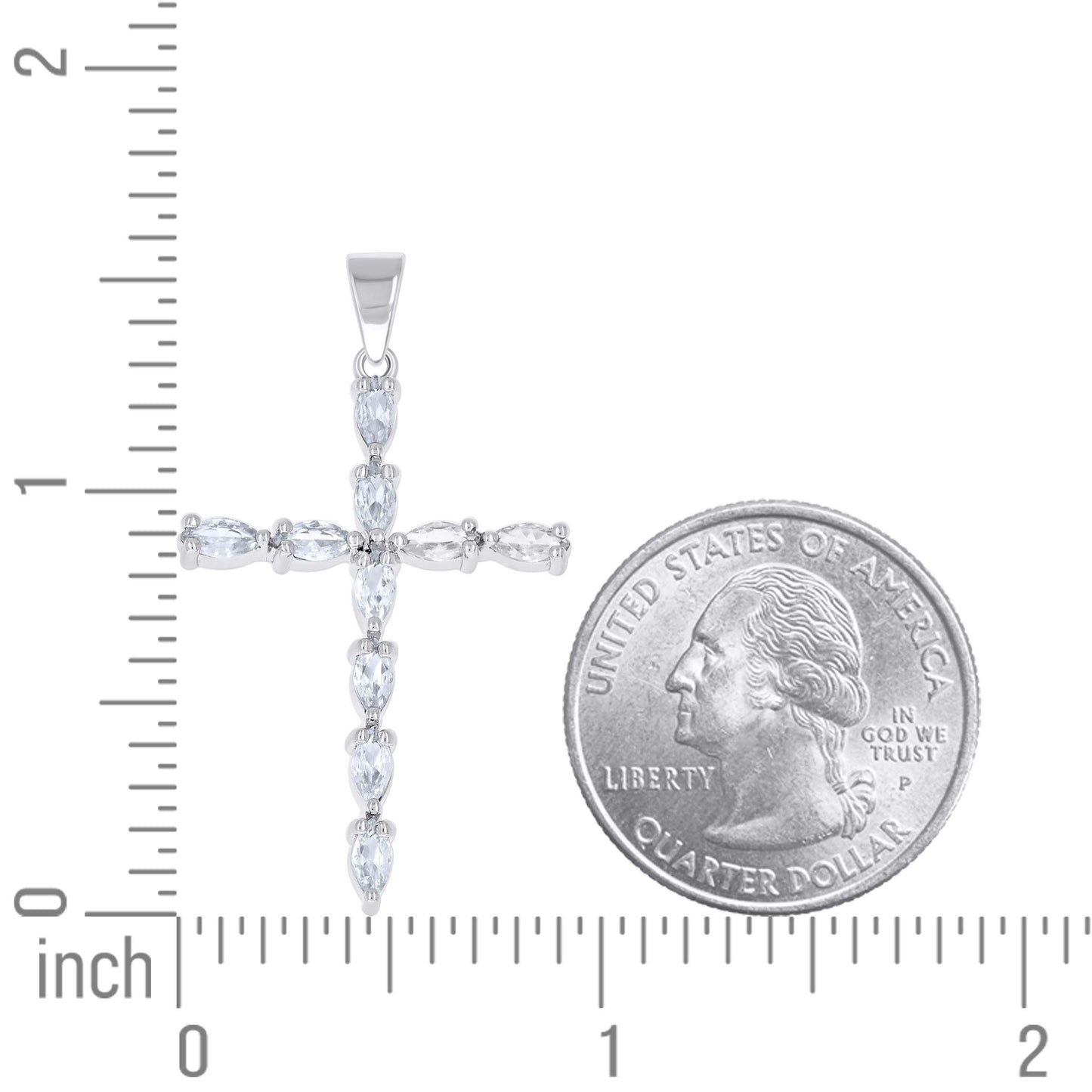 925 Sterling Silver Cz Pendant