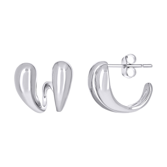 925 Sterling Silver Cz Earring