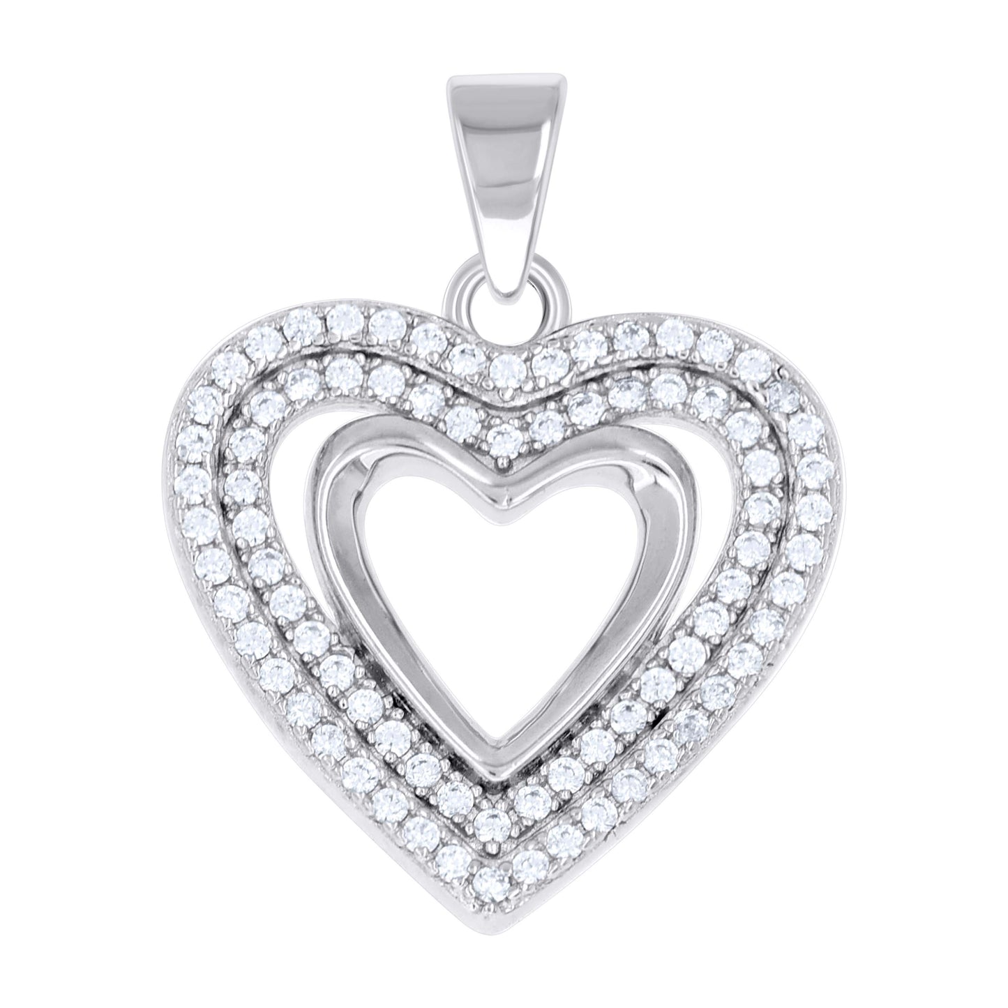 925 Sterling Silver Cz Pendant