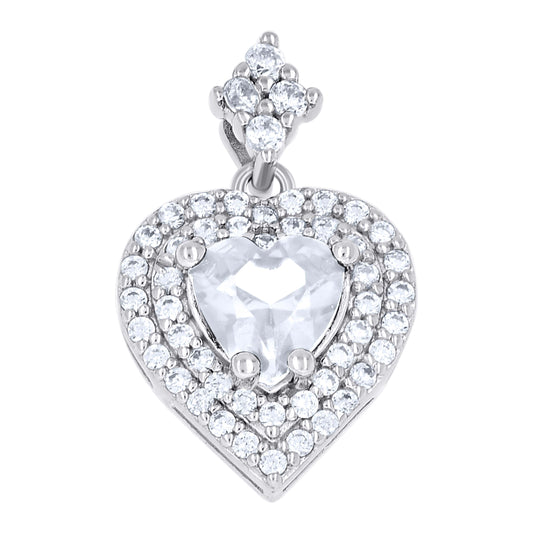 925 Sterling Silver Cz Pendant