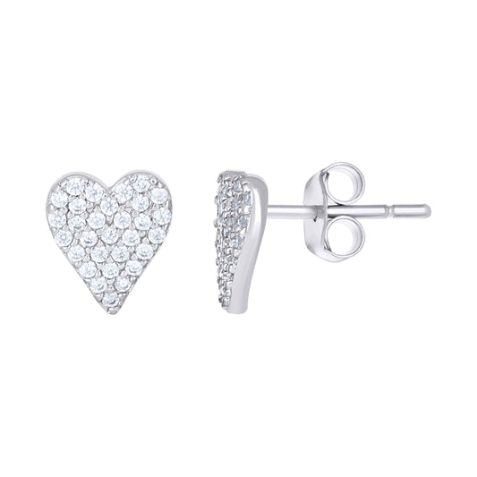 925 Sterling Silver Cz Earring