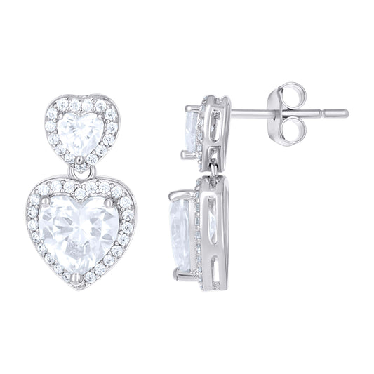 925 Sterling Silver Cz Earring