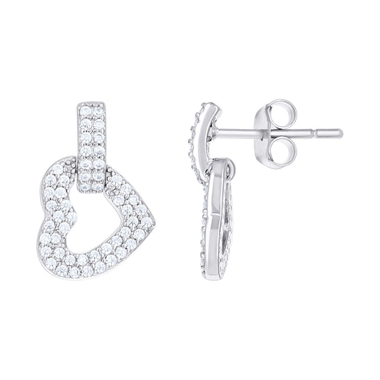 925 Sterling Silver Cz Earring