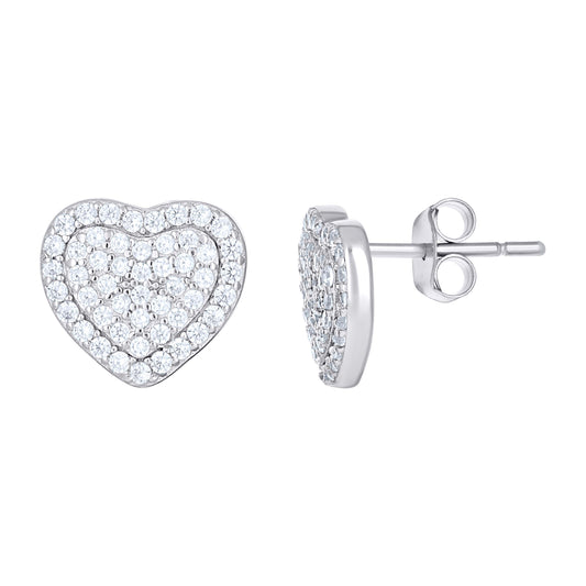 925 Sterling Silver Cz Earring