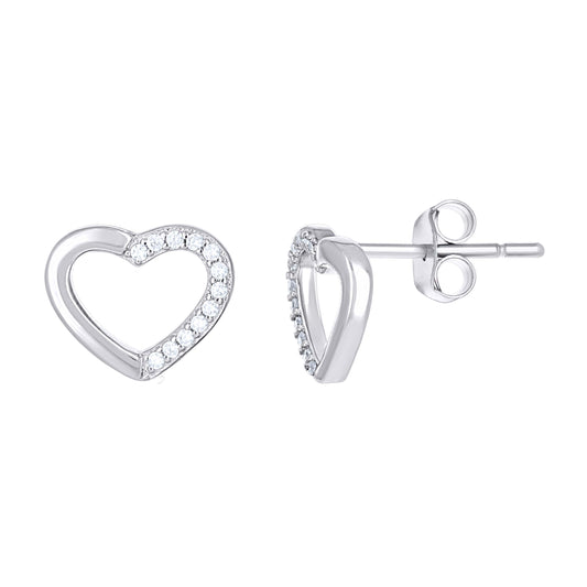 925 Sterling Silver Cz Earring