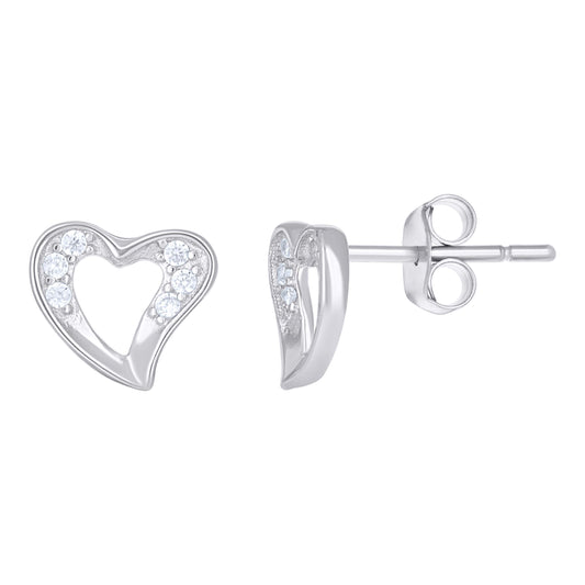 925 Sterling Silver Cz Earring