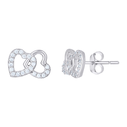 925 Sterling Silver Cz Earring