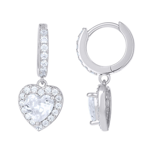 925 Sterling Silver Cz Earring