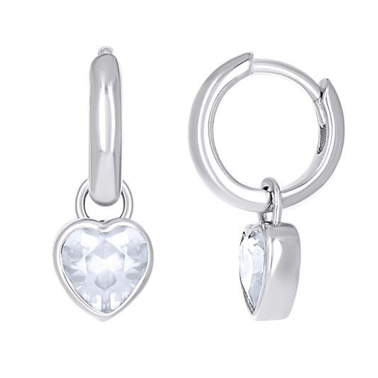 925 Sterling Silver Cz Earring