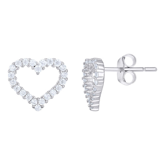 925 Sterling Silver Cz Earring