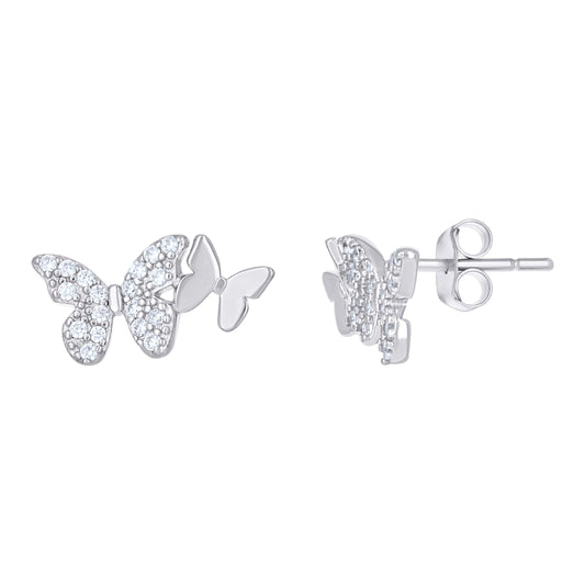 925 Sterling Silver Cz Earring
