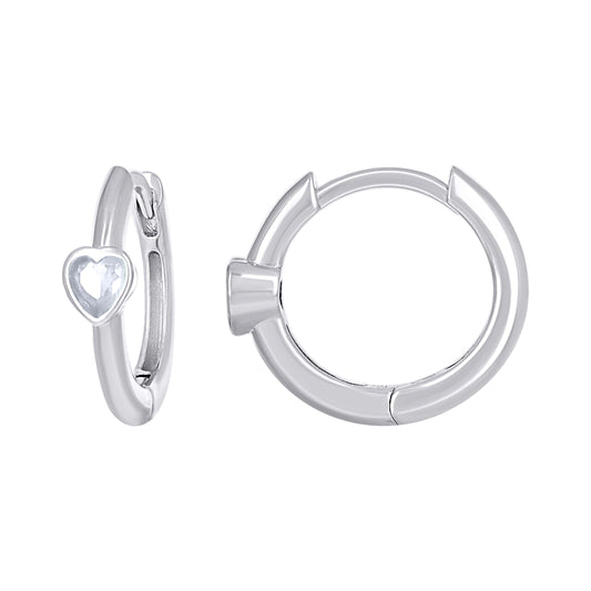 925 Sterling Silver Cz Earring