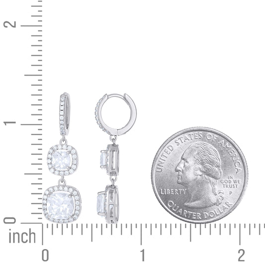 925 Sterling Silver Cz Earring