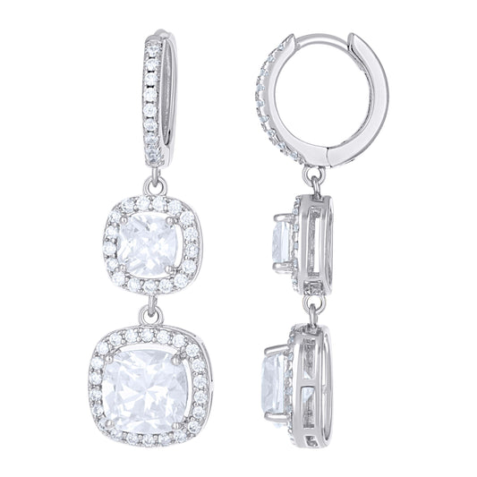 925 Sterling Silver Cz Earring