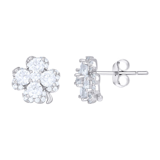 925 Sterling Silver Cz Earring