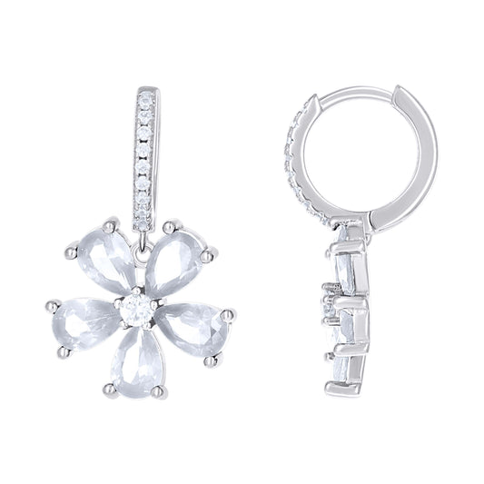 925 Sterling Silver Cz Earring