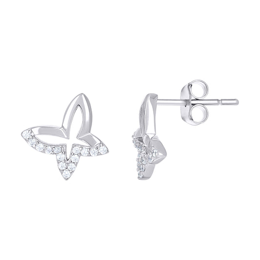 925 Sterling Silver Cz Earring