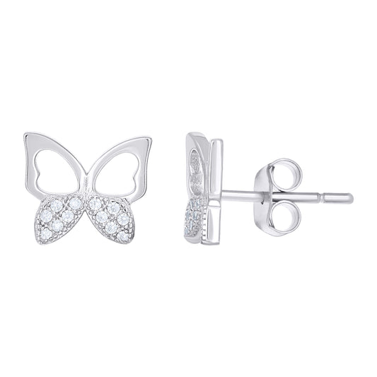 925 Sterling Silver Cz Earring