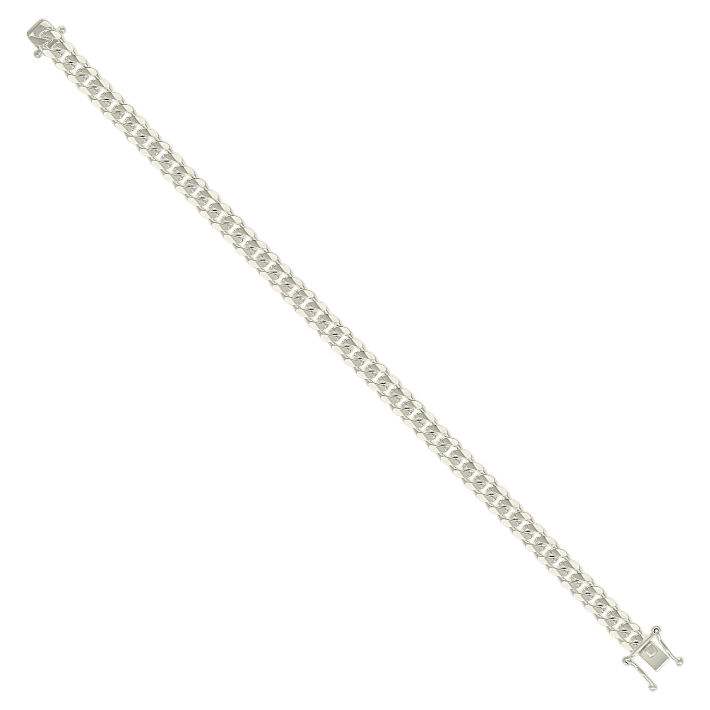 925 Silver Solid Miami Cuban Chain 6.3mm
