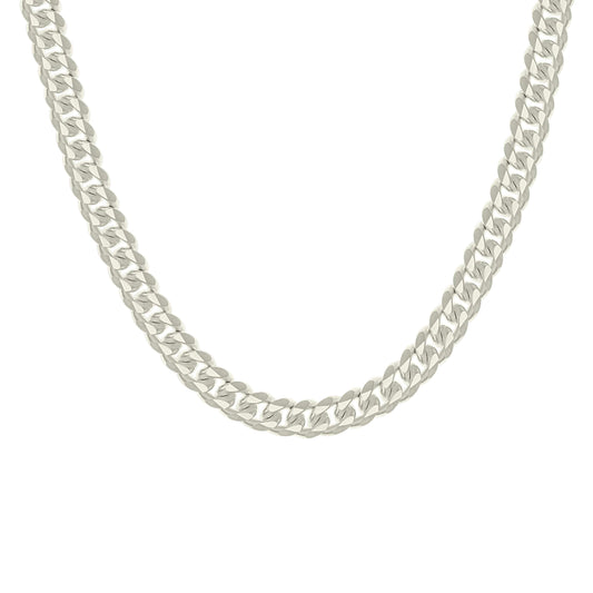 925 Silver Solid Miami Cuban Chain 8.4mm