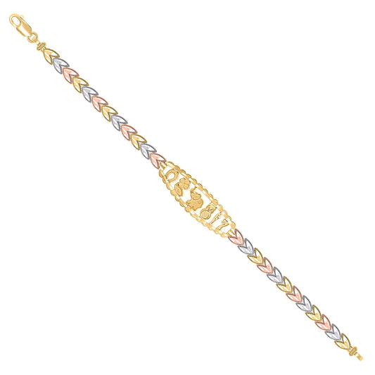 14Kt Gold Bracelet 7.5"