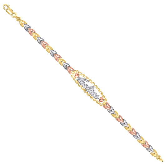 14Kt Gold Bracelet 7.5"