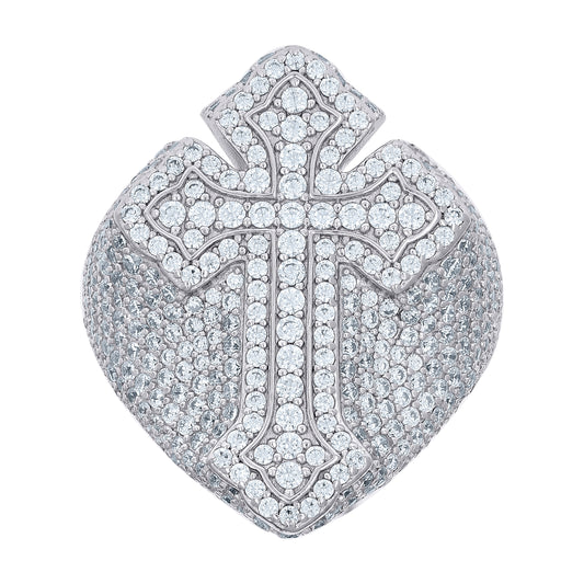 925 Sterling Silver 3.60Ctw Moissanite Ring S10