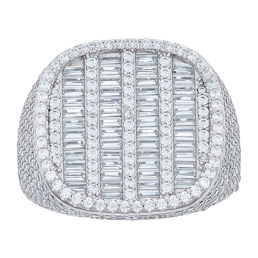 925 Sterling Silver R:3.19Ctw ;B:1.53Ctw Moissanit