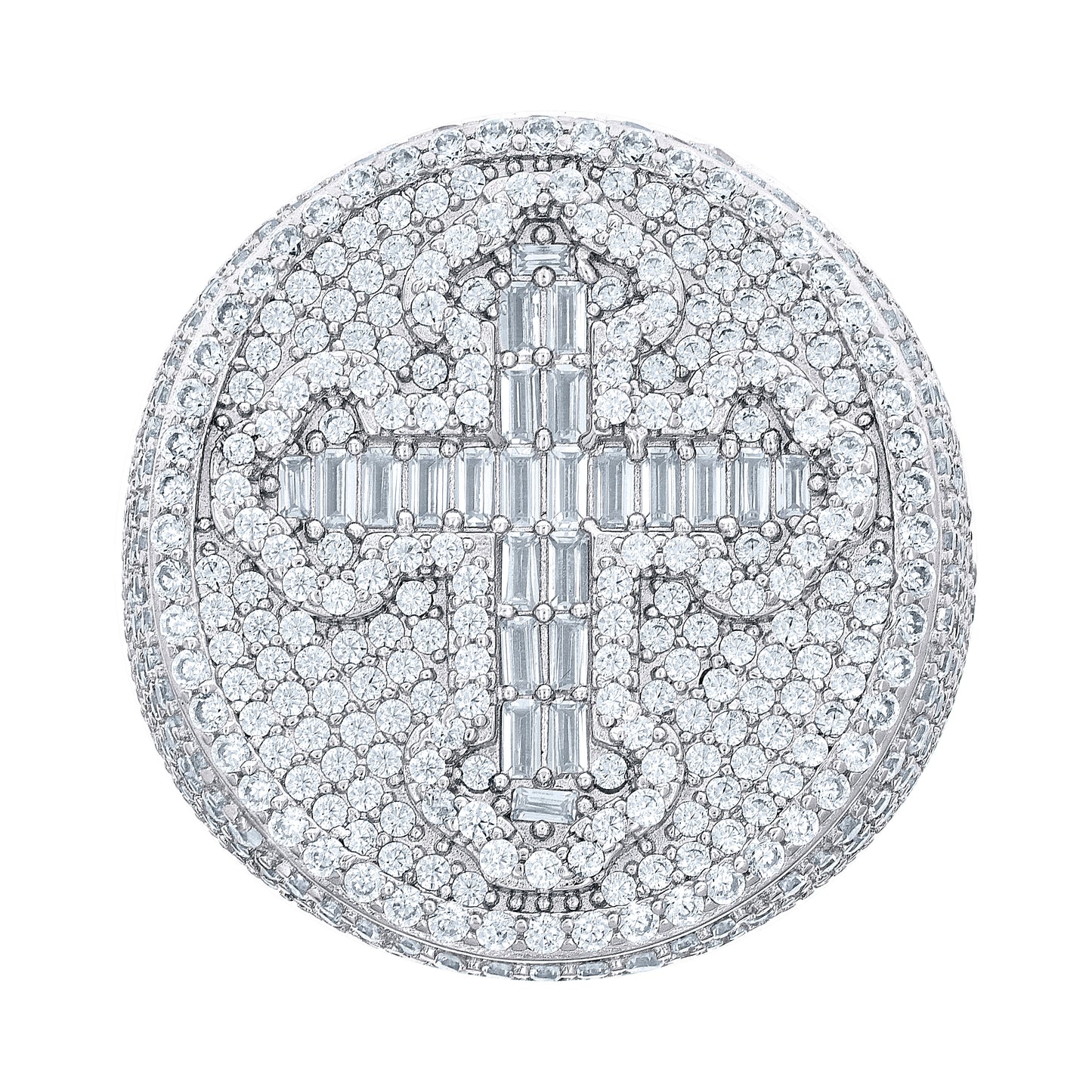 925 Sterling Silver R:4.88Ctw;B:0.83Ctw Moissanite