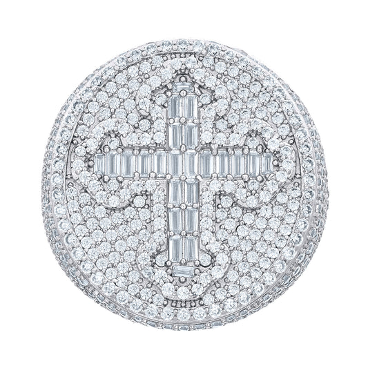 925 Sterling Silver R:4.88Ctw;B:0.83Ctw Moissanite