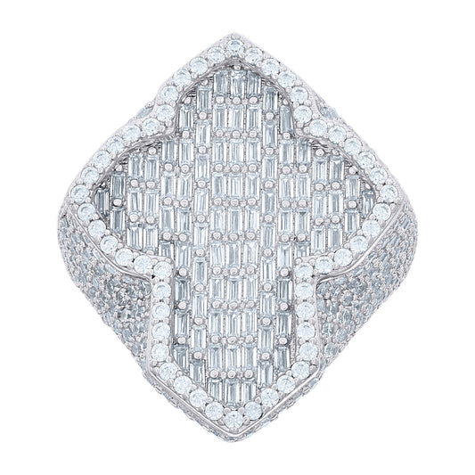 925 Sterling Silver R:3.32Ctw ;B:2.50Ctw Moissanit