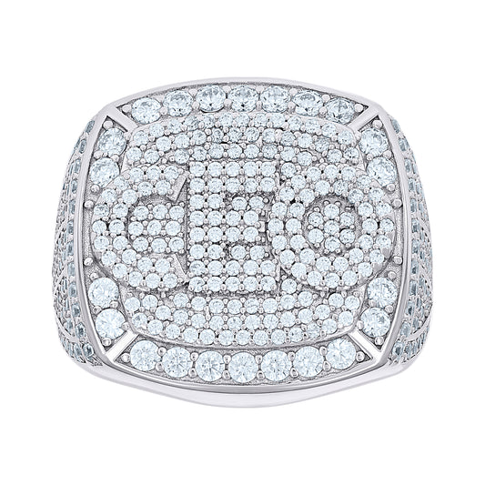 925 Sterling Silver R:3.86Ctw ;B:0.58Ctw Moissanit