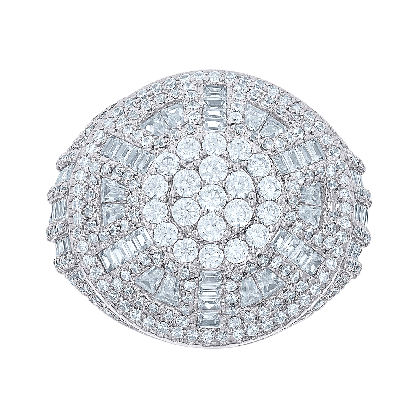 925 Sterling Silver R:2.88Ctw,B:4.1Ctw Moissanite