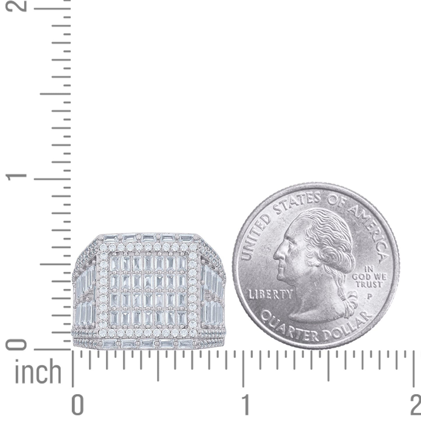 925 Sterling Silver R:1.11Ctw,B:4.69Ctw Moissanite