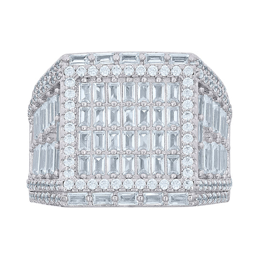 925 Sterling Silver R:1.11Ctw,B:4.69Ctw Moissanite