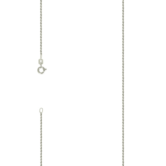 925 Silver Solid Rope Chain 1mm