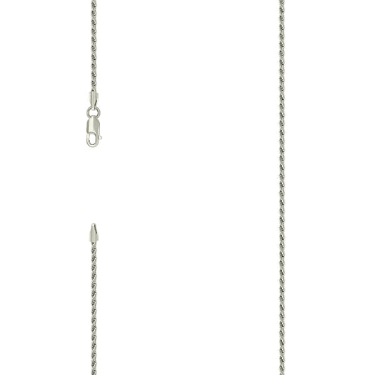 925 Silver Solid Rope Chain 2mm