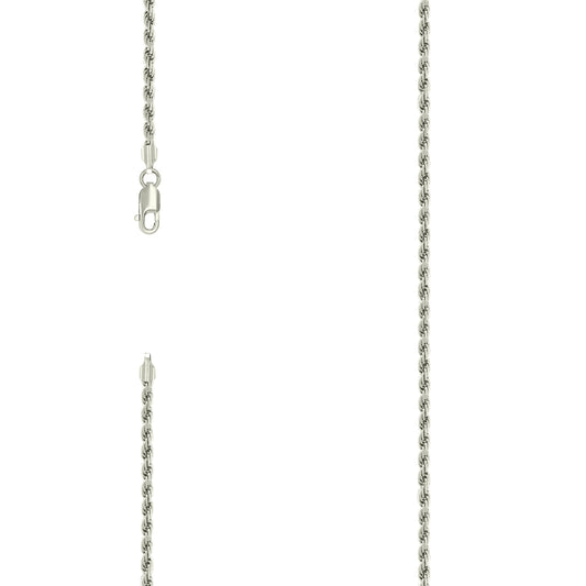 925 Silver Solid Rope Chain 2.5mm