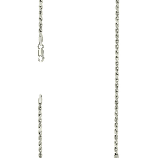 925 Silver Solid Rope Chain 3mm